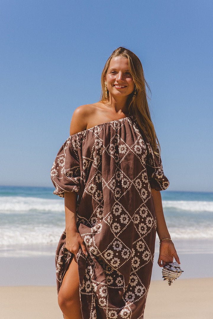 Dahlia Maxi Dress ~ Maple