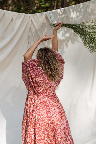 Kyra Midi Dress ~ Sumac