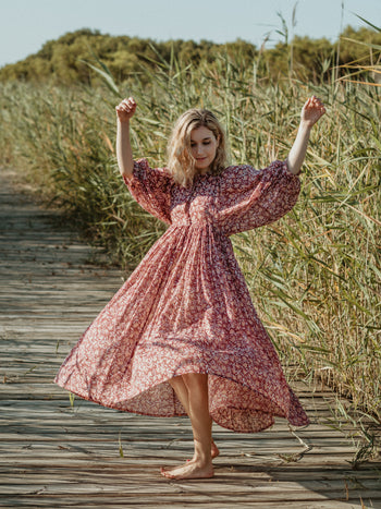 Kyra Midi Dress ~ Sumac