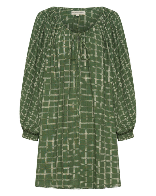 Zahra Mini Dress ~ Fern