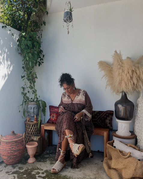 Rooh Maxi Dress ~ Cacao