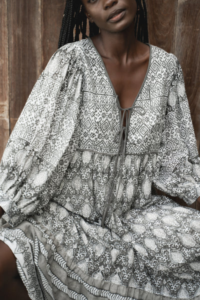 Jasmine Midi Dress ~ Charcoal